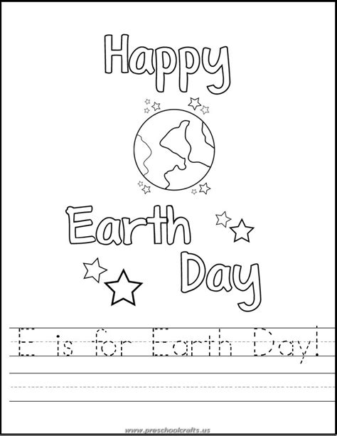 earth day  printable worksheets preschool crafts