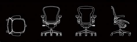 herman miller aeron chair dwg block  autocad designs cad