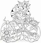Coloring Pages Halloween Fall Embroidery Sheets Thanksgiving Redwork Para Moldes Printable Books Adult Print sketch template
