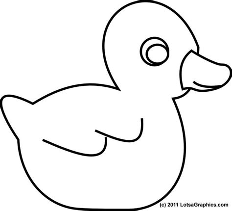 duck template preschool clipart
