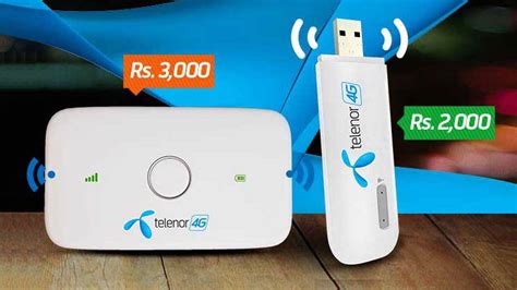 telenor launches 4g wingle and mobile wifi devices with upto 180gbs data limit