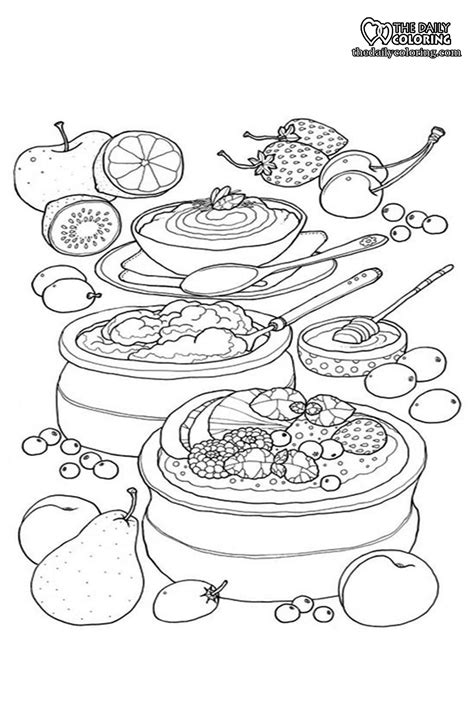 printable food coloring pages   daily coloring