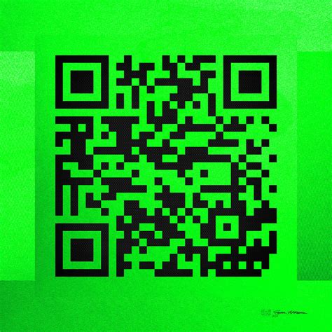 qr codes code green digital art  serge averbukh fine art america