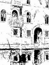 Facades Venice Venetian Italophile Delle Veneziane Facciate Coloring Pages sketch template