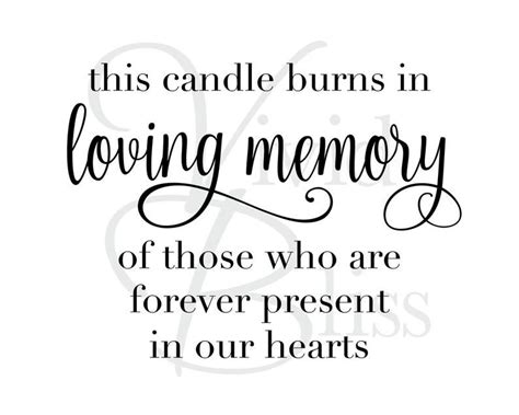 candle burns  loving memory       etsy