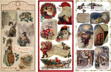 Lady Santa Eve Christmas 8x11 A4 Sheets 12 Pack Paper Decoupage