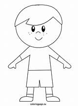 Boy Coloring Pages Little Cartoon Kids People Sheet Template Kid Templates Girl Boys Color Printable Print Book Coloringpage Eu Getdrawings sketch template
