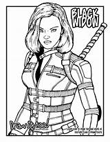 Widow Avengers Coloriage Romanoff Wanda Drawittoo sketch template