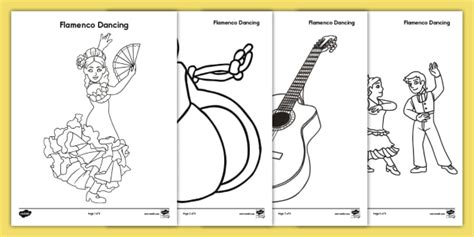 flamenco dancing coloring pages teacher