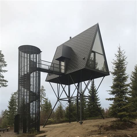classy  reclusive cabins  stilts     secluded nordic forest decoist