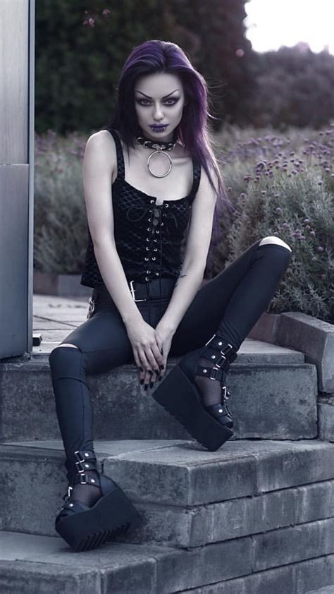 Pin By Sunny Rae On Riya Albert Hot Goth Girls Gothic Beauty