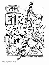 Coloring Safety Fire Pages Prevention Colouring Drawing House Clipart Signs Burning Color Month Halloween Book Print Department Kids Printable Summer sketch template