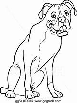 Boxer Dog Coloring Pages Getcolorings Getdrawings Color sketch template