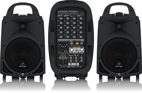 behringer ppabt   channel portable pa system