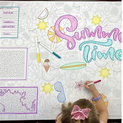 huge activity coloring sheets   dfw mommy