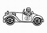 Coloring Oldtimer Car Racing Large sketch template