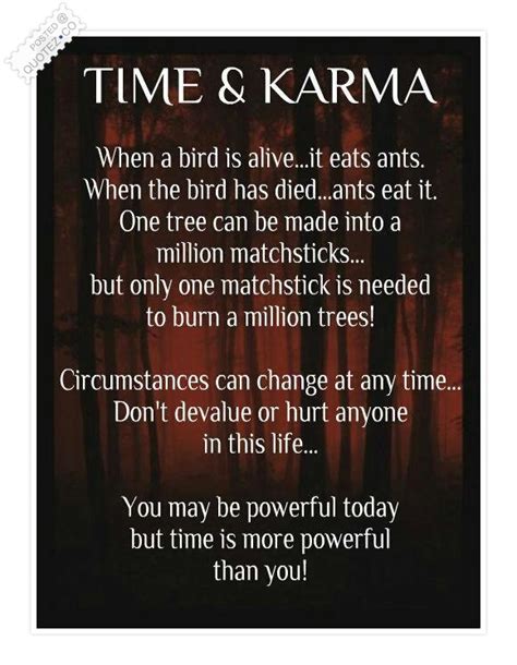 Lesson Of Time Karma Love And Sayings