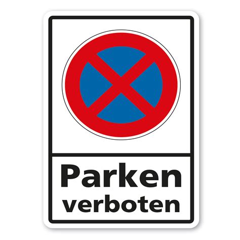 parkplatzschild halteverbotsschild parken verboten absolutes