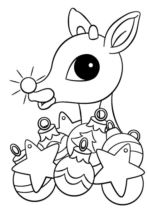 rudolph  red nosed reindeer coloring pages coloring home