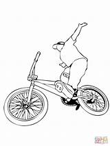 Bmx Bike Coloring Riding Pages Bicycle Printable Drawing Draw Pencil Color Sketch Getdrawings Bikes Silhouettes Print Popular sketch template