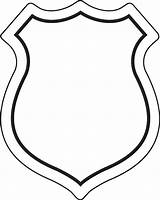 Badge Police Template Printable Craft sketch template