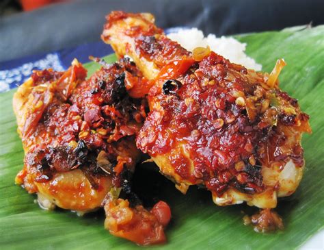 indonesian food ayam bumbu bali balinese spicy roasted chicken food