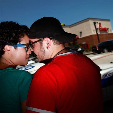 chick fil a ‘kiss in counter protest was sort of a bust