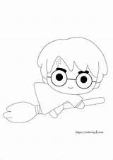 Potter Coloring1 sketch template