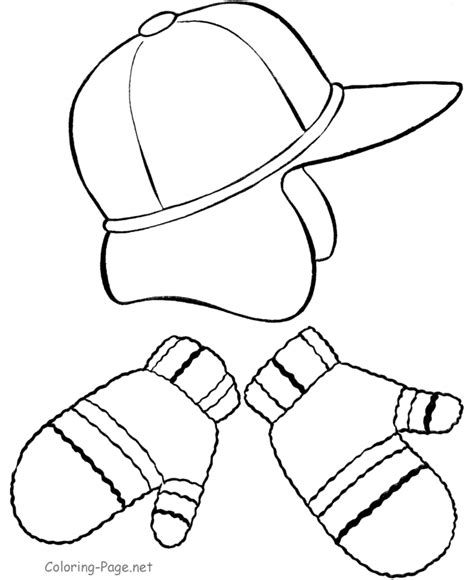 winter hat coloring page coloring home