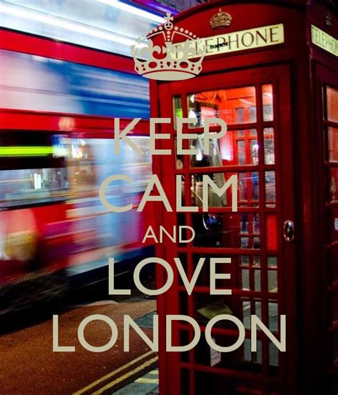 A Red Phone Booth With The Words Keep Calm And Love London