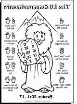 Commandments Commandment Moses Emojis Booklet Insertion sketch template