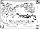 Seed Mustard Parable Coloring Pages Printable Bible Faith Crafts School Kids Sunday Activities Craft Sheets Seeds Parables Weeds Devotion Wordpress sketch template