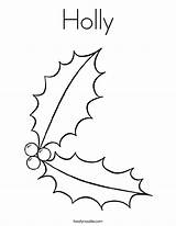 Coloring Pages Holly December Christmas Printable Noodle Twisty Print Kids Outline Welcome Popular Twistynoodle Coloringhome sketch template