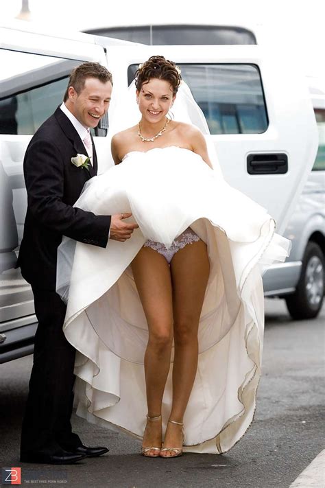 brides wedding voyeur upskirt white undies and hooter