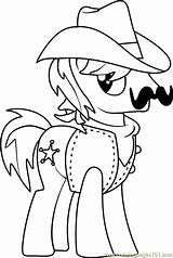 Coloring Sheriff Silverstar Pages Pony Friendship Magic Little Cartoon Coloringpages101 sketch template