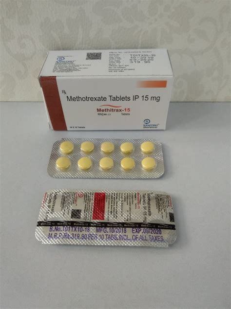 methotrexate  mg  mg  artheritis rs  box sanford lifesciences id
