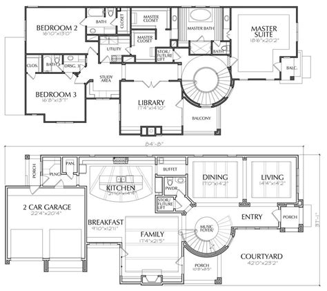 story house plans  story home blueprint layout residential house plan creator