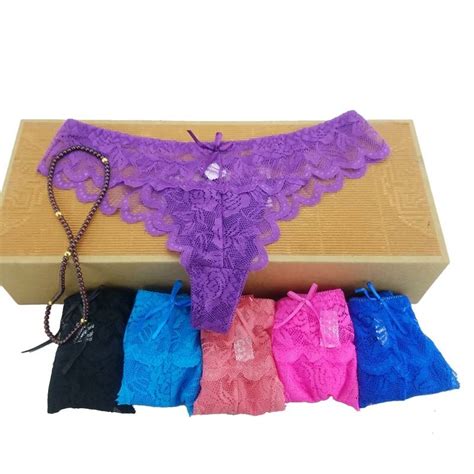 6 colors lace cotton women s sexy thongs g string underwear panties