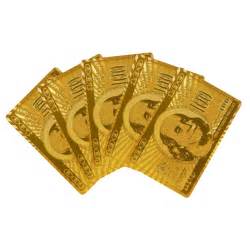 gold foil playing cards property room