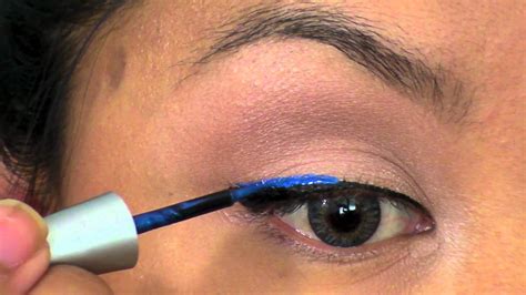 blue eyeliner tutorial youtube