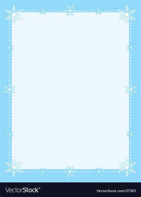 snowflake border royalty  vector image vectorstock