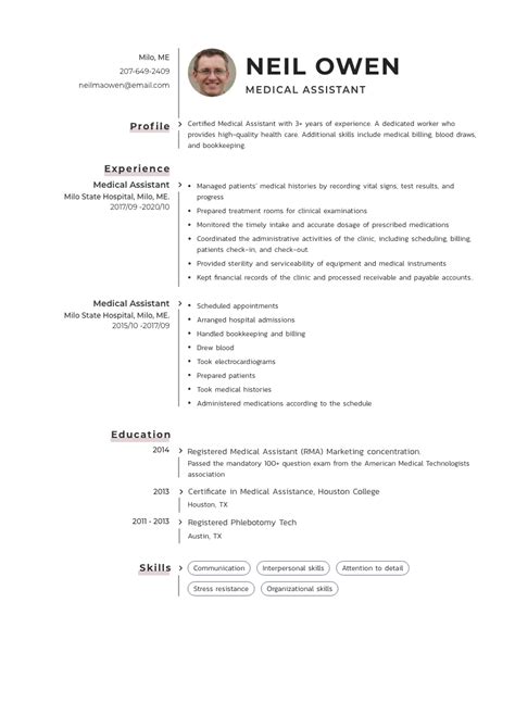 medical assistant resume  writing tips