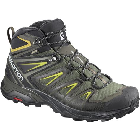 salomon mens  ultra  mid gtx waterproof hiking boots eastern mountain sports