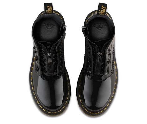 pascal zip front patent  boots dr martens official
