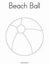 Coloring Ball Beach Pages Print Outline Noodle Twistynoodle Built California Usa sketch template