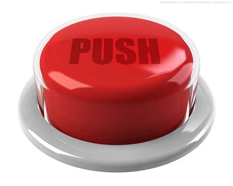 red push button psdgraphics
