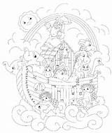 Ark Coloring Pages Noah Covenant Getcolorings sketch template