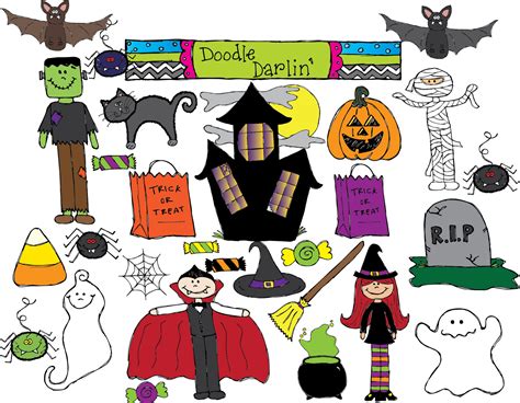 doodle darlin halloween  monsters