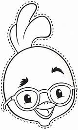 Chicken Little Template Masks Templates Printable Mask Crafts Chick Coloring Face Books Party Disney Printablee Preschool Baby Battle Outline Hen sketch template