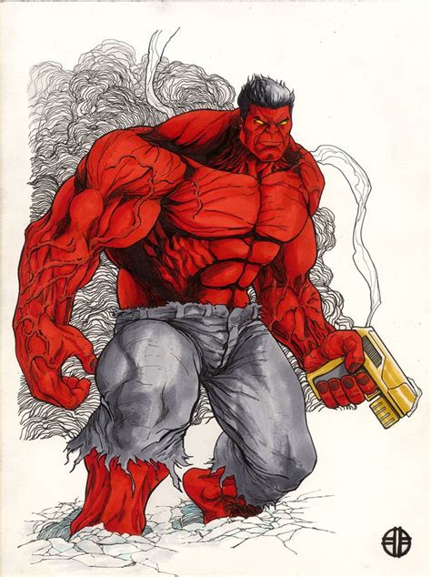 red hulk brett barkley marvel comics dc comics superheroes hulk